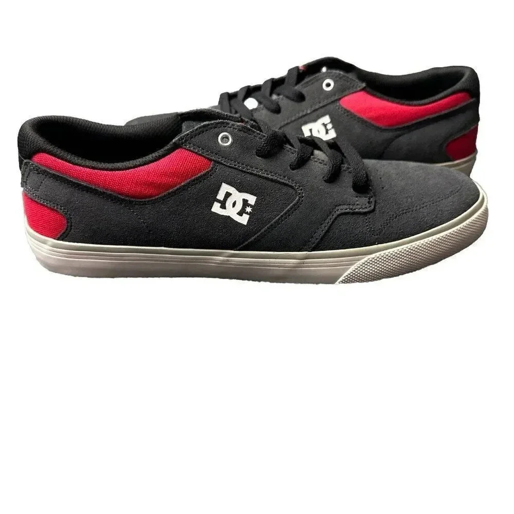 DC Mens Argosy Vulc Grey/Red Shoes size 9.5 ADYS300342